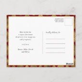 モダンバッファローエレガントプライドメリースクリプシンプルトH ポストカード (裏面)