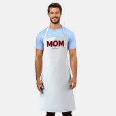 モダンバッファロープレイドママ 確立された日付 エプロン (着用した状態)