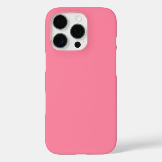 モダンバブルピンクプレーン無地のカラー Case-Mate iPhoneケース (裏面)