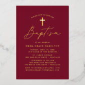 モダンバプテスマ 箔招待状 (正面)