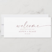 モダンバラのぶら下がった座席表のウェルカムヘッダー (正面)