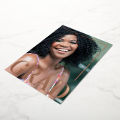 モダンバラはっきりした金ゴールドグラードフォイル招待状 箔招待状 (回転した状態)