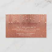 モダンバラエレガントグリッタードリップアーティスト 名刺 (裏面)