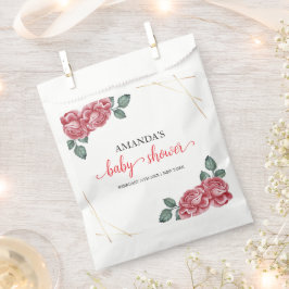 モダンバラエレガントフローラスウィートベビーシャワーズ フェイバーバッグ