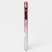 モダンバラエレガント金ゴールドグリッター iPhoneケース (左側)