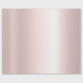 モダンバラエレガント金ゴールドメタリックルックロセゴールド ラッピングペーパー (フラット)