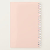 モダンバラエレガント金ゴールド口紅塗り化粧 プランナー手帳 (裏面)