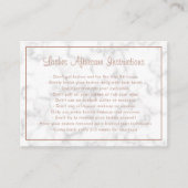 モダンバラエレガント金ゴールド大理石アフターケアラーズ 名刺 (正面)