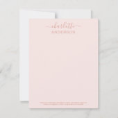 モダンバラカスタム金ゴールド書名業 ノートカード (正面)