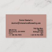 モダンバラグリッター名刺 名刺 (裏面)