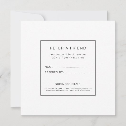 モダンバラスクエアRefer a Friend (裏面)