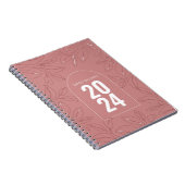 モダンバラパーソナライズされたピンクノートブックギフトアイディア ノートブック (右側)