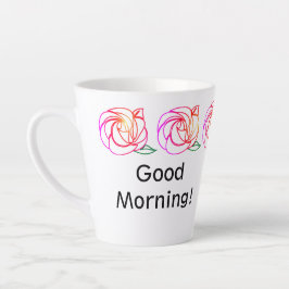 モダンバラパーソナライズされたラテMAG カフェラテマグ