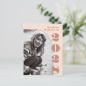 モダンバラピンクアーはっきりしたチスクリプト写真グラード 案内ポストカード (スタンド正面)