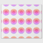 モダンバラピンク色 ラッピングペーパー (フラット)