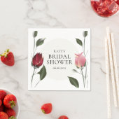 モダンバラフローラブライダルシャワー スタンダードカクテルナプキン (インサイチュ)