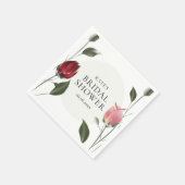 モダンバラフローラブライダルシャワー スタンダードカクテルナプキン (角)