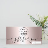 モダンバラメタリックロゴギフト券 (スタンド正面)