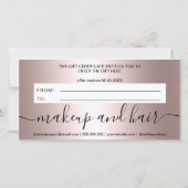 モダンバラメタリックロゴギフト券 (裏面)