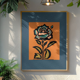 モダンバラリバイバルはっきりした：グラフィック ポスター