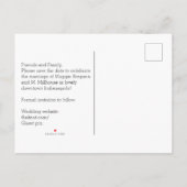 モダンバラ日付はがきを保存 案内ポストカード (裏面)