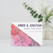 モダンバラ日付はがきを保存 案内ポストカード (スタンド正面)