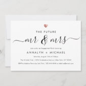 モダンバラ未来婚約パーティ 招待状 (正面)