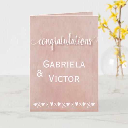 モダンバラ結婚婚約 カード (黄色い花)