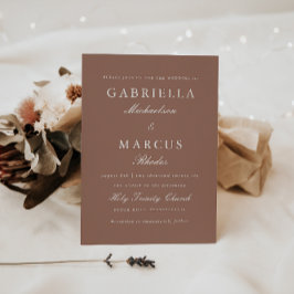 モダンバラ赤面結婚式招待状 招待状