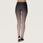 モダンバラ金ゴールドとブラックグラデーションモノグラムの レギンス (裏面)