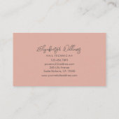 モダンバラ金ゴールドとブラックネイリスト 名刺 (裏面)