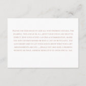 モダンバラ金ゴールドと書結婚道の詳細 エンクロージャーカード (裏面)