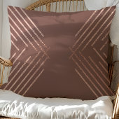 モダンバラ金ゴールドの幾何学模様 クッション