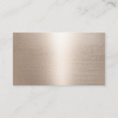 モダンバラ金ゴールドアポイントメントアラーム 予約カード (裏面)