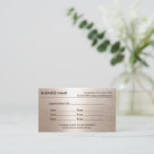 モダンバラ金ゴールドアポイントメントアラーム 予約カード (スタンド正面)