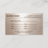 モダンバラ金ゴールドアポイントメントアラーム 予約カード (正面)