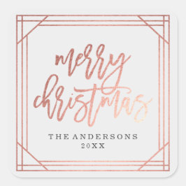 モダンバラ金ゴールドアールデコ |休日 スクエアシール