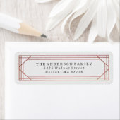 モダンバラ金ゴールドアールデコ |休日 ラベル (インサイチュ)