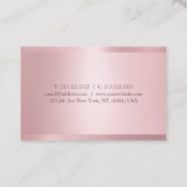 モダンバラ金ゴールドエレガントプロフェッショナルテンプレート 名刺 (裏面)