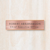 モダンバラ金ゴールドオフィスのドアシンボルや象徴の標識 サインプレート (正面)