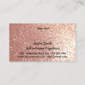 モダンバラ金ゴールドキラキラのまつ毛と眉 ロイヤリティカード (裏面)