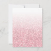 モダンバラ金ゴールドグラデーショングリッター16誕生日 招待状 (裏面)