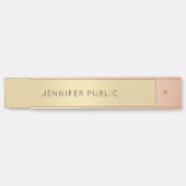 モダンバラ金ゴールドグラマーミニマリスト サインプレート (正面)