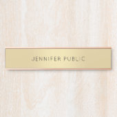 モダンバラ金ゴールドグラマーミニマリスト サインプレート (正面)