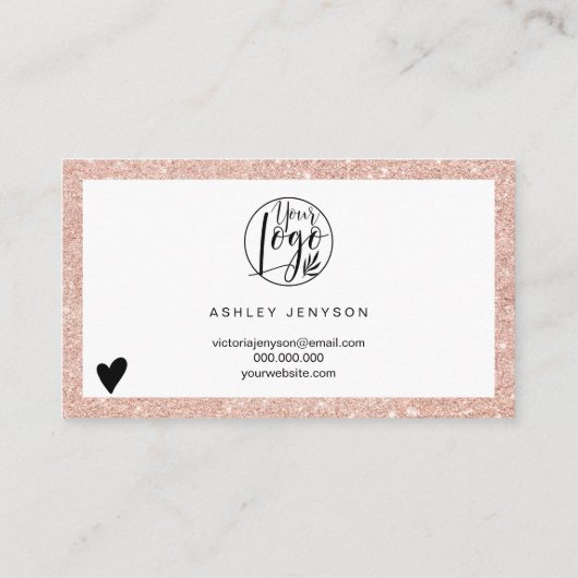 モダンバラ金ゴールドグリッターのロ感謝していゴの順序 名刺 (裏面)