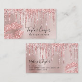 モダンバラ金ゴールドグリッターの口紅 名刺 (正面/裏面)