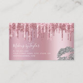 モダンバラ金ゴールドグリッターの口紅 名刺 (裏面)