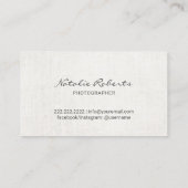 モダンバラ金ゴールドグリッターカメラ撮影 名刺 (裏面)