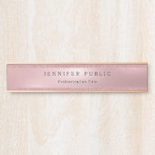 モダンバラ金ゴールドグリッターグラマエレガントマーテンプレート サインプレート (正面)