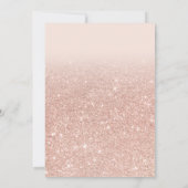 モダンバラ金ゴールドグリッタースクリプト4写真の卒業 招待状 (裏面)